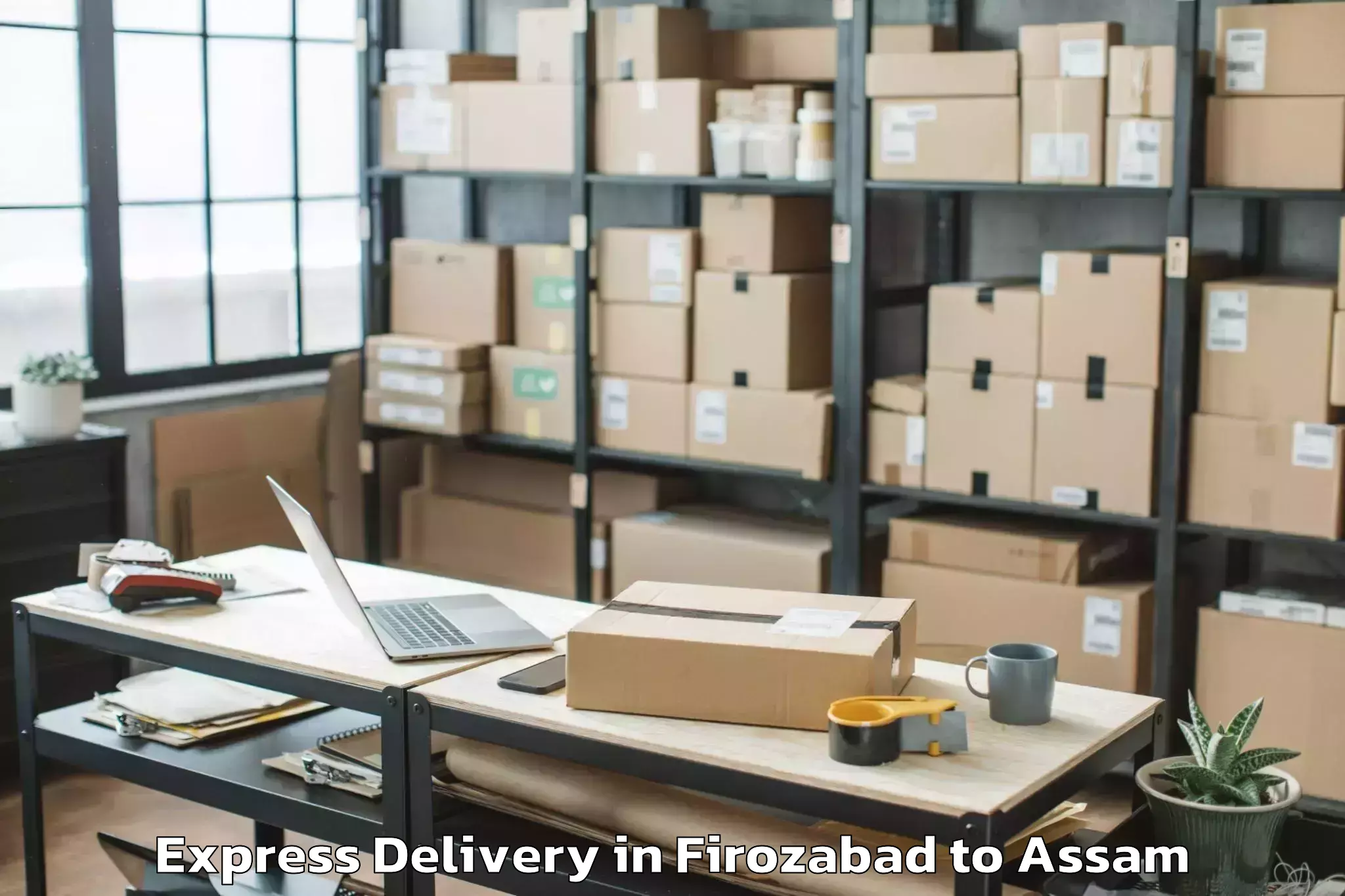 Firozabad to Sorbhog Express Delivery